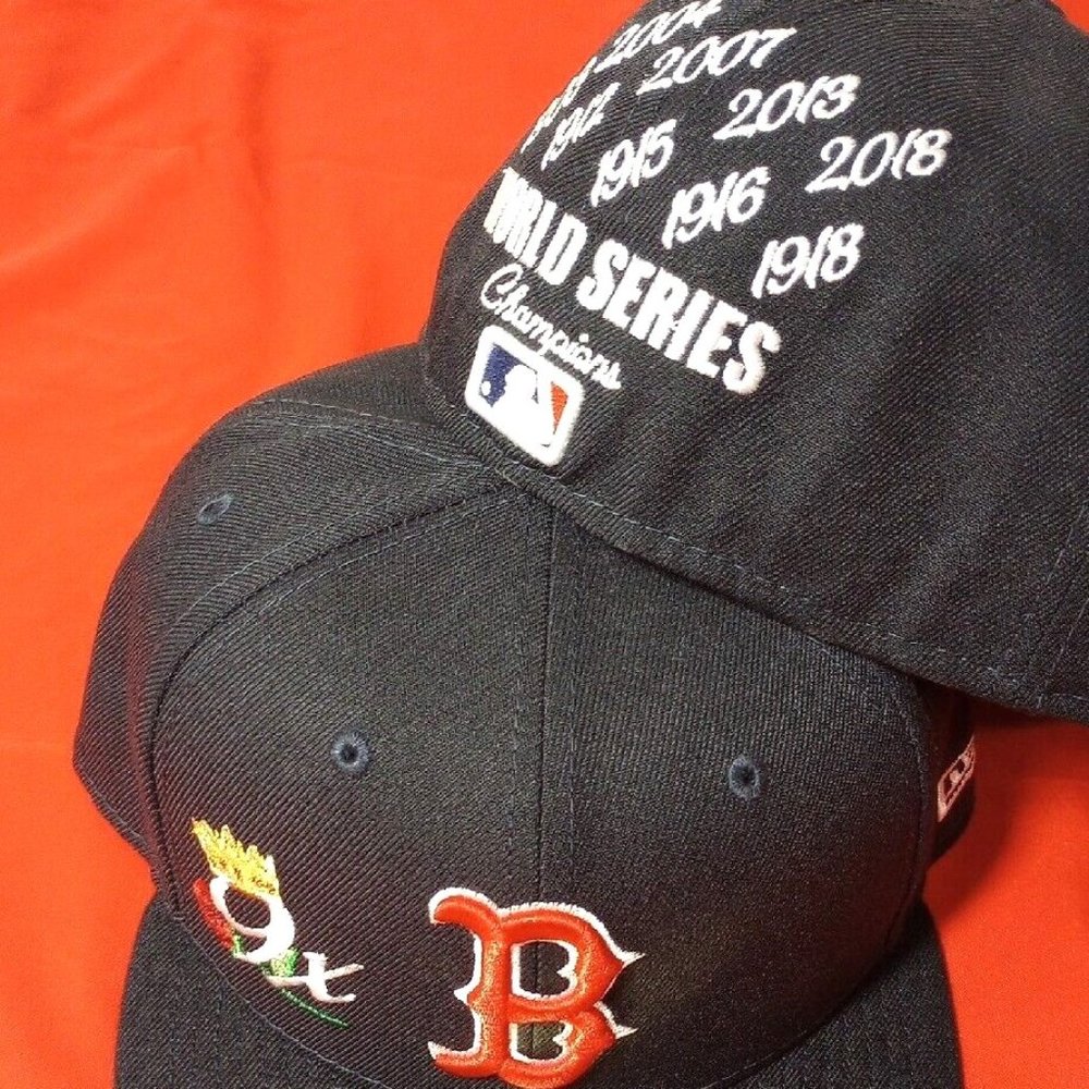 $60 New Era Boston Red Sox CROWN 9X World Series Champs 59Fifty Fitted Hat Cap